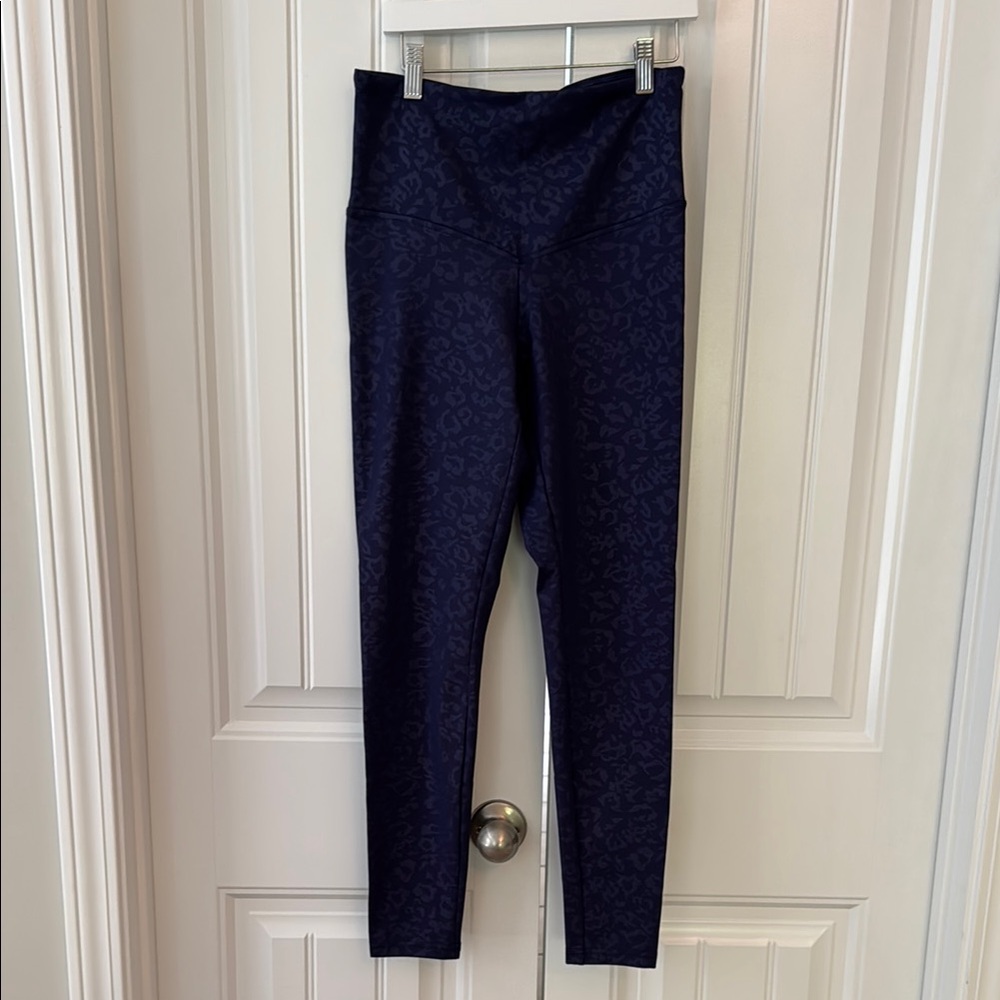 Marika Navy Leopard Print Patterned Leggings